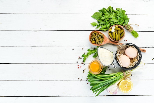 Čerstvé ingrediencie na stole